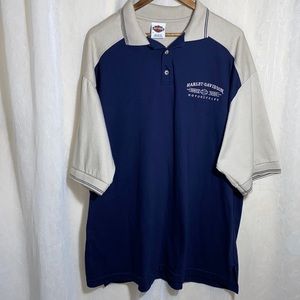 Harley Davidson men’s dark blue Polo XXL